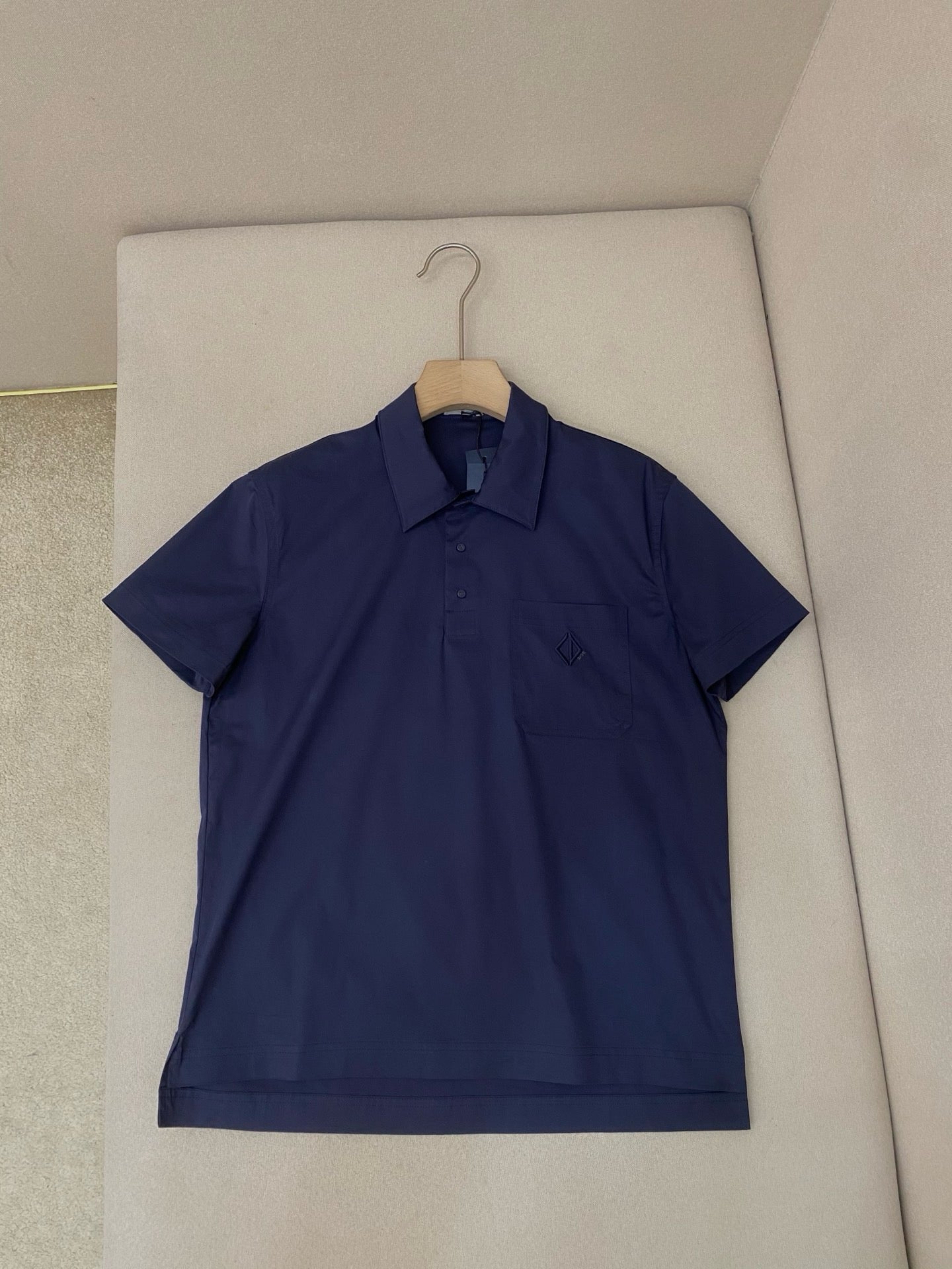 Dark Blue and White Polo