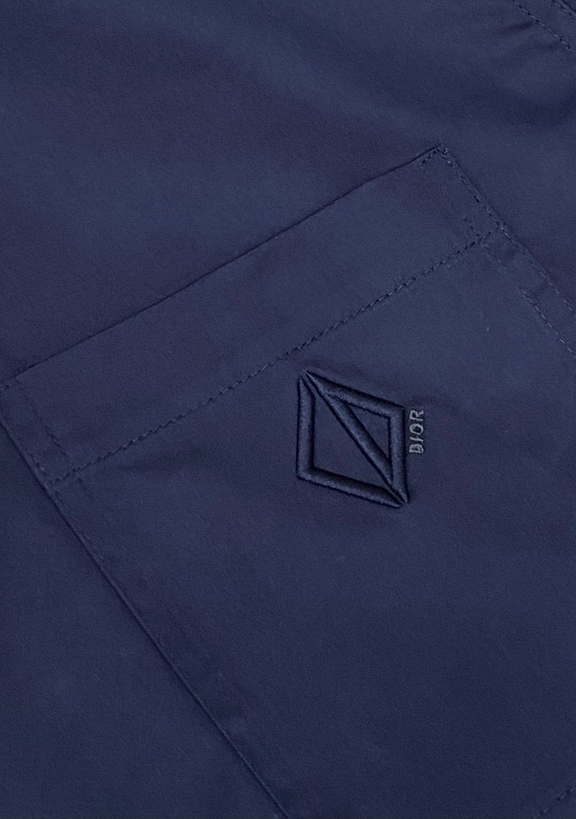 Dark Blue and White Polo