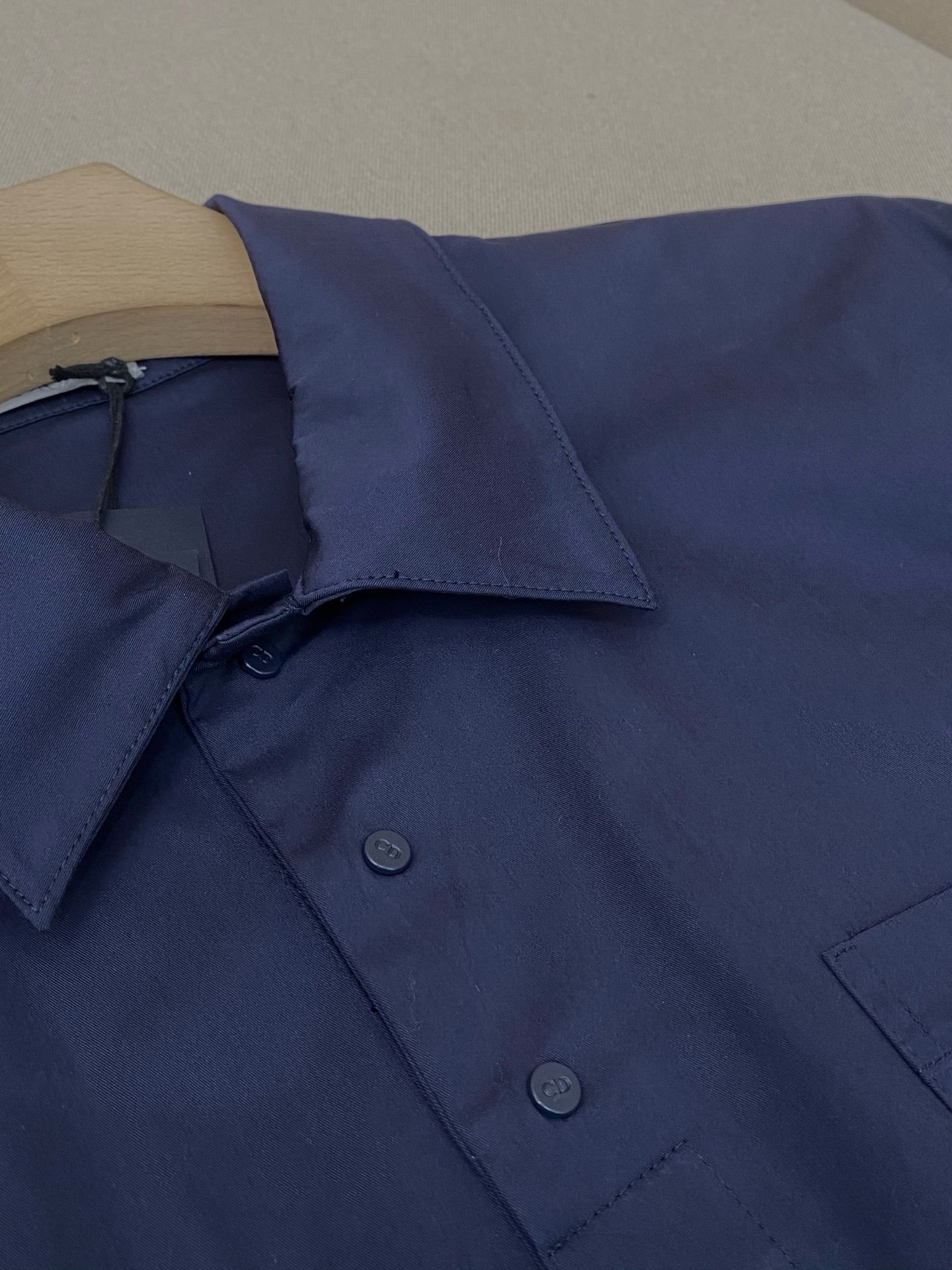 Dark Blue and White Polo