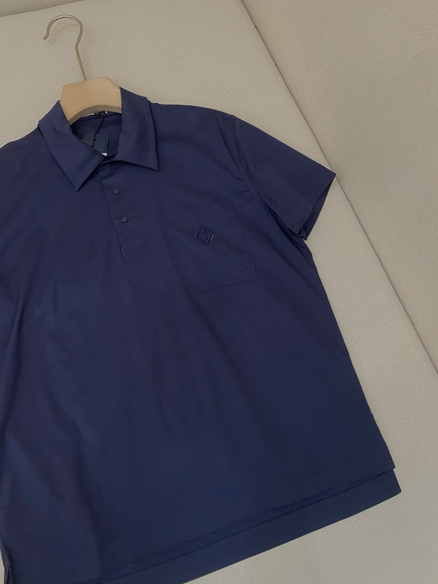 Dark Blue and White Polo