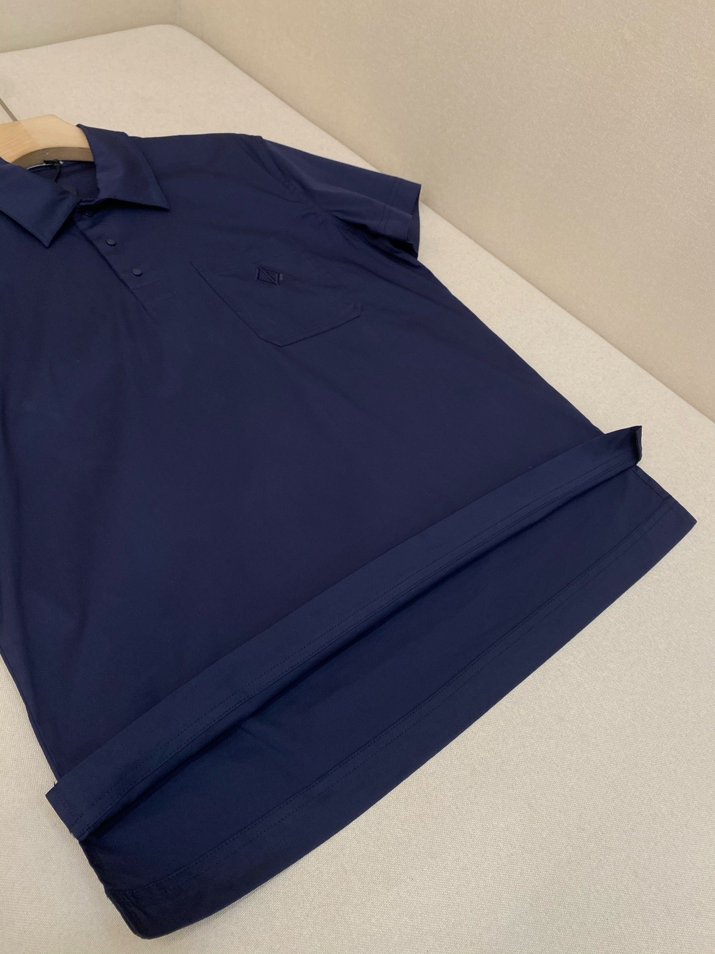 Dark Blue and White Polo