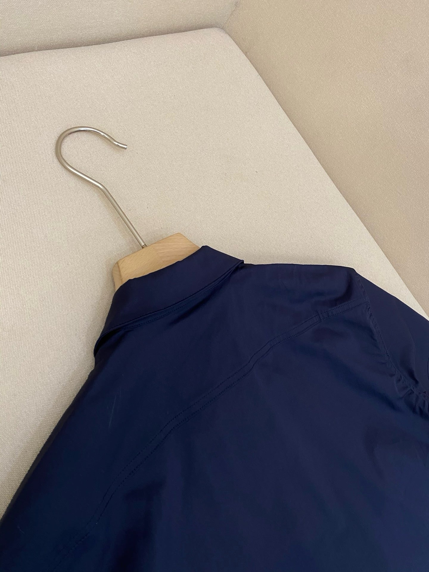 Dark Blue and White Polo