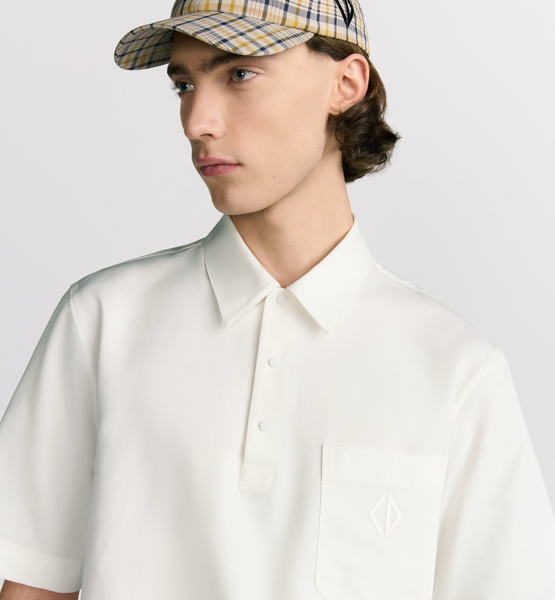 Dark Blue and White Polo