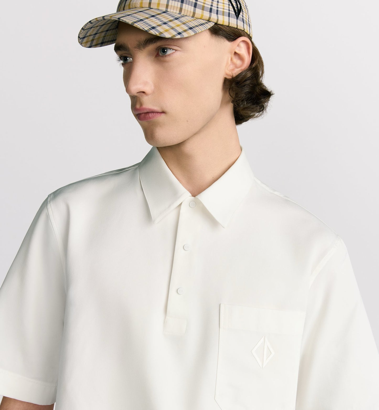 Dark Blue and White Polo