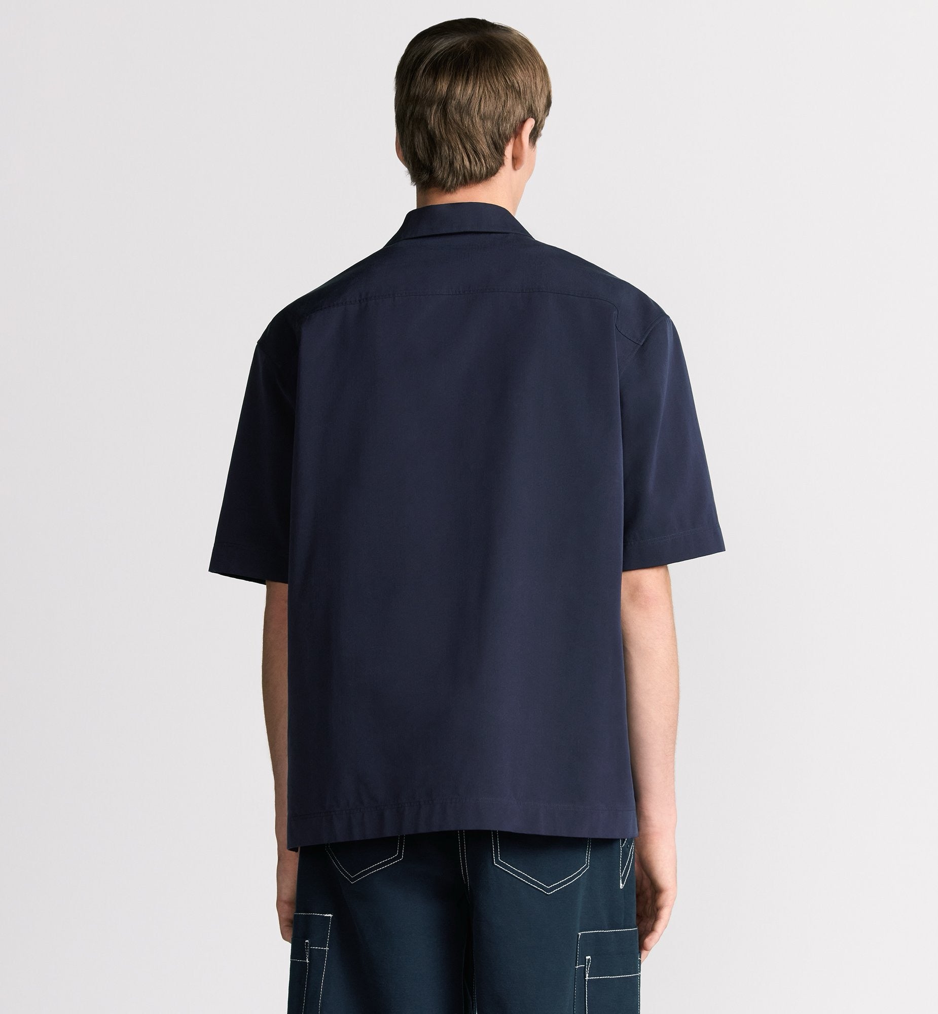 Dark Blue and White Polo