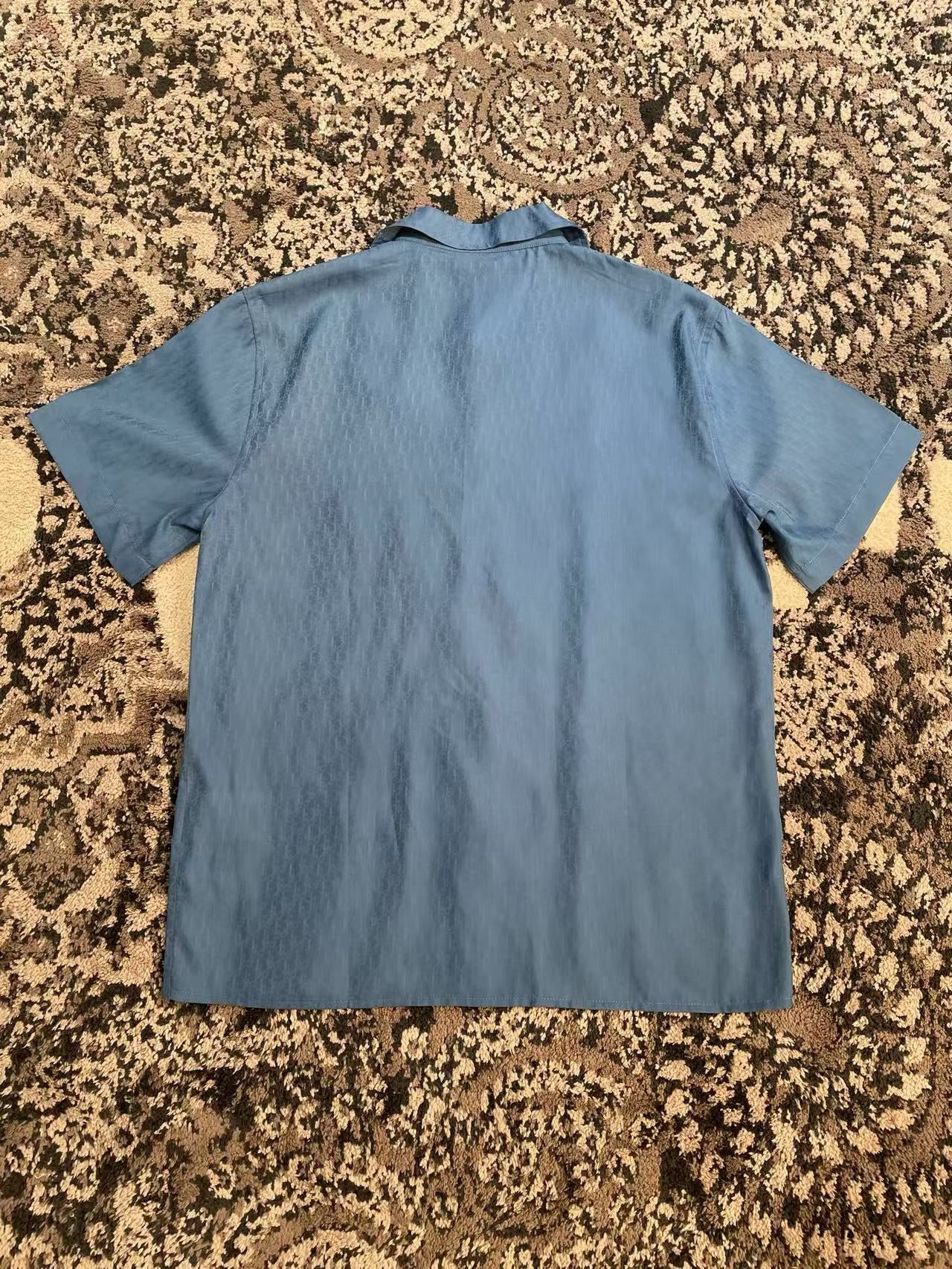 Blue and Light Green Shirt - FashionHype.xyz