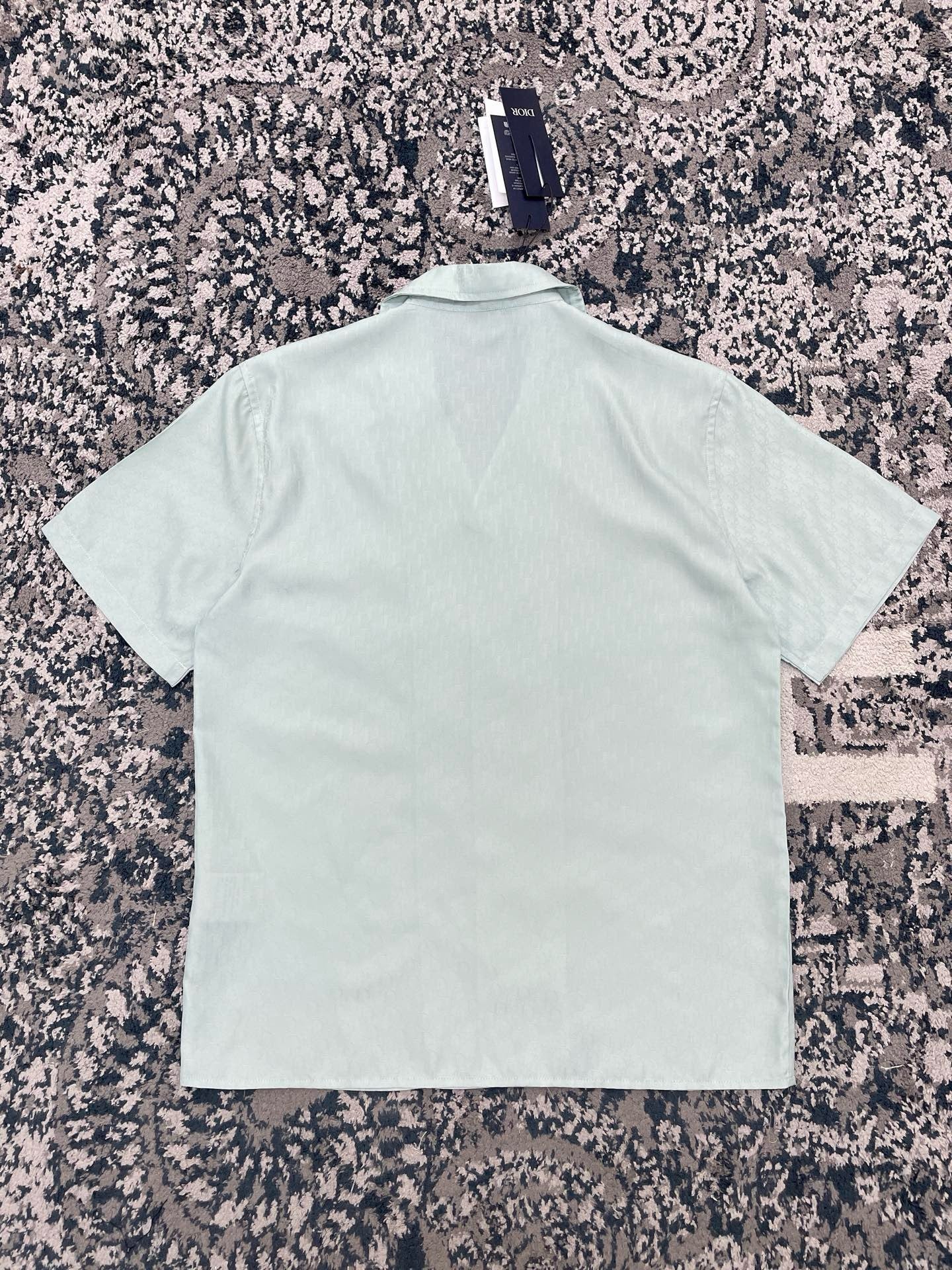 Blue and Light Green Shirt - FashionHype.xyz