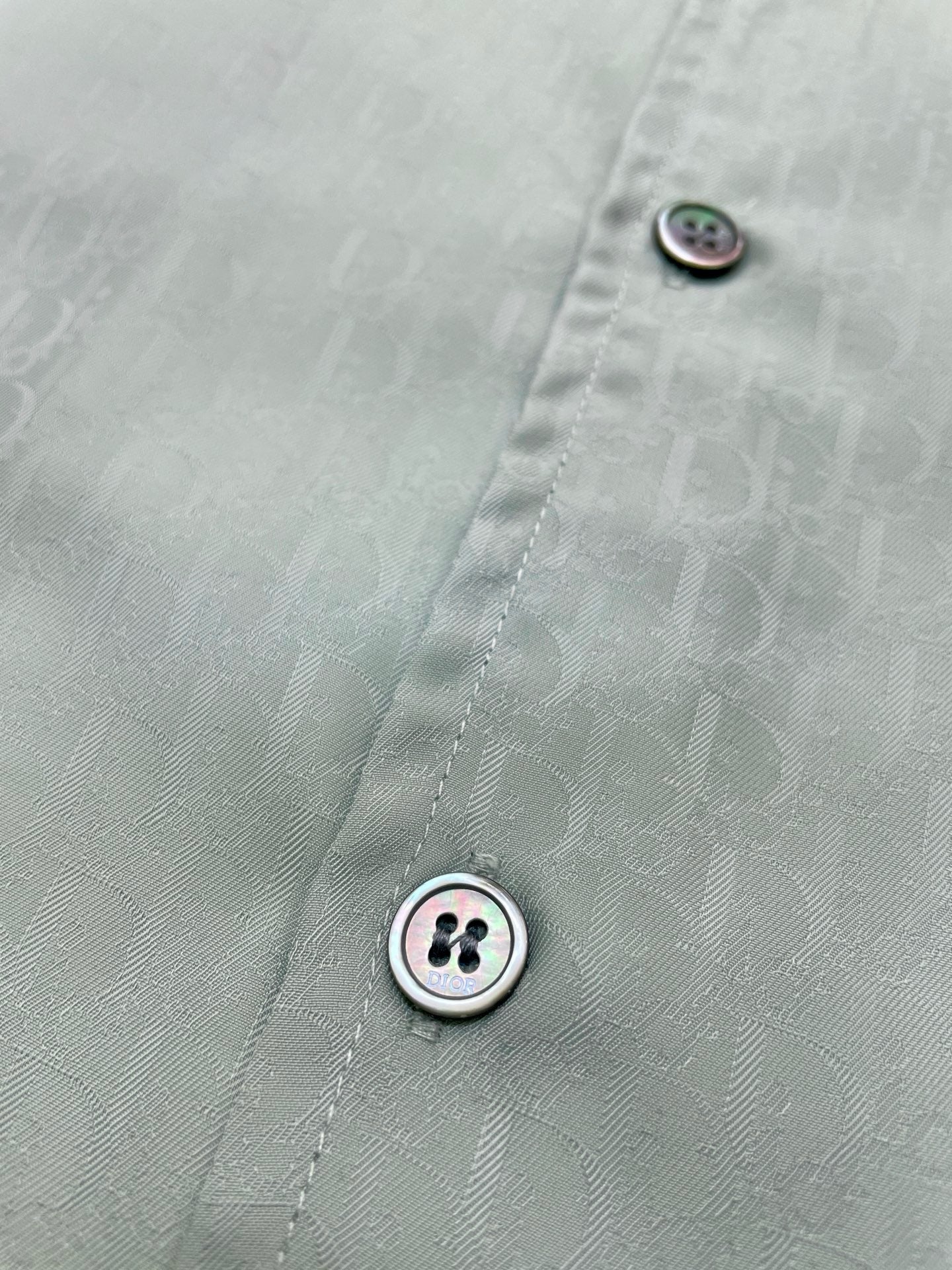 Blue and Light Green Shirt - FashionHype.xyz