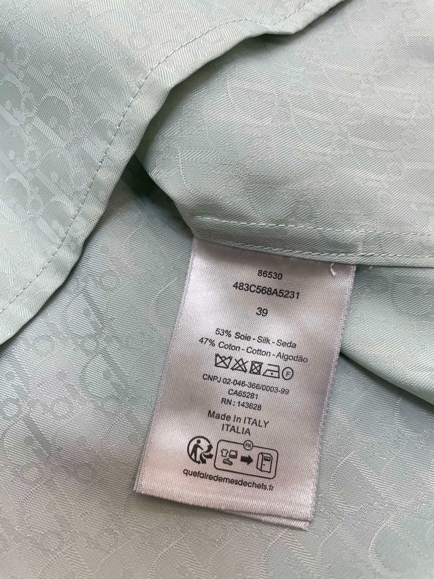 Blue and Light Green Shirt