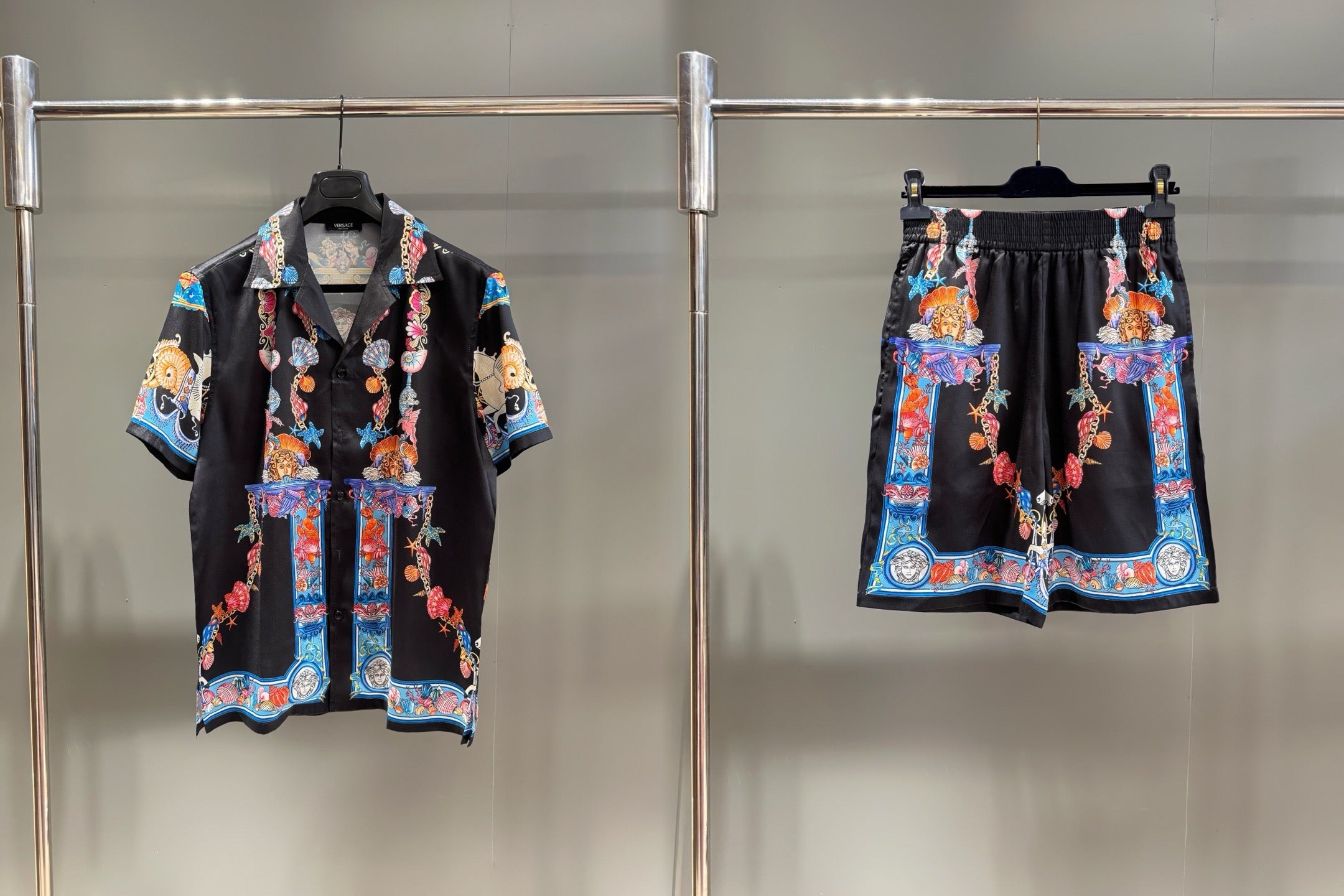 Multi-Colors Shirt and Short Set - FashionHype.xyz