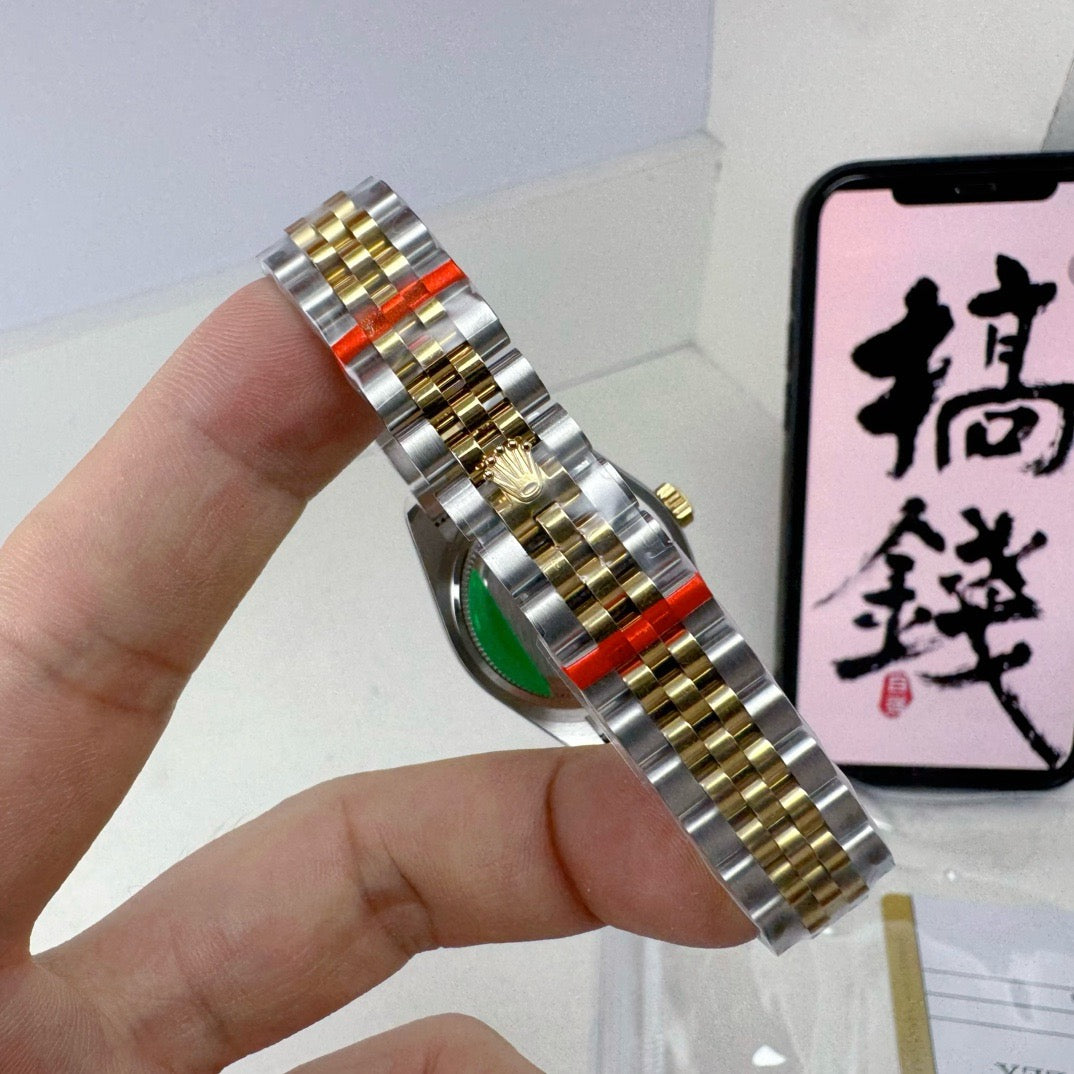 Silver Golden Watch
