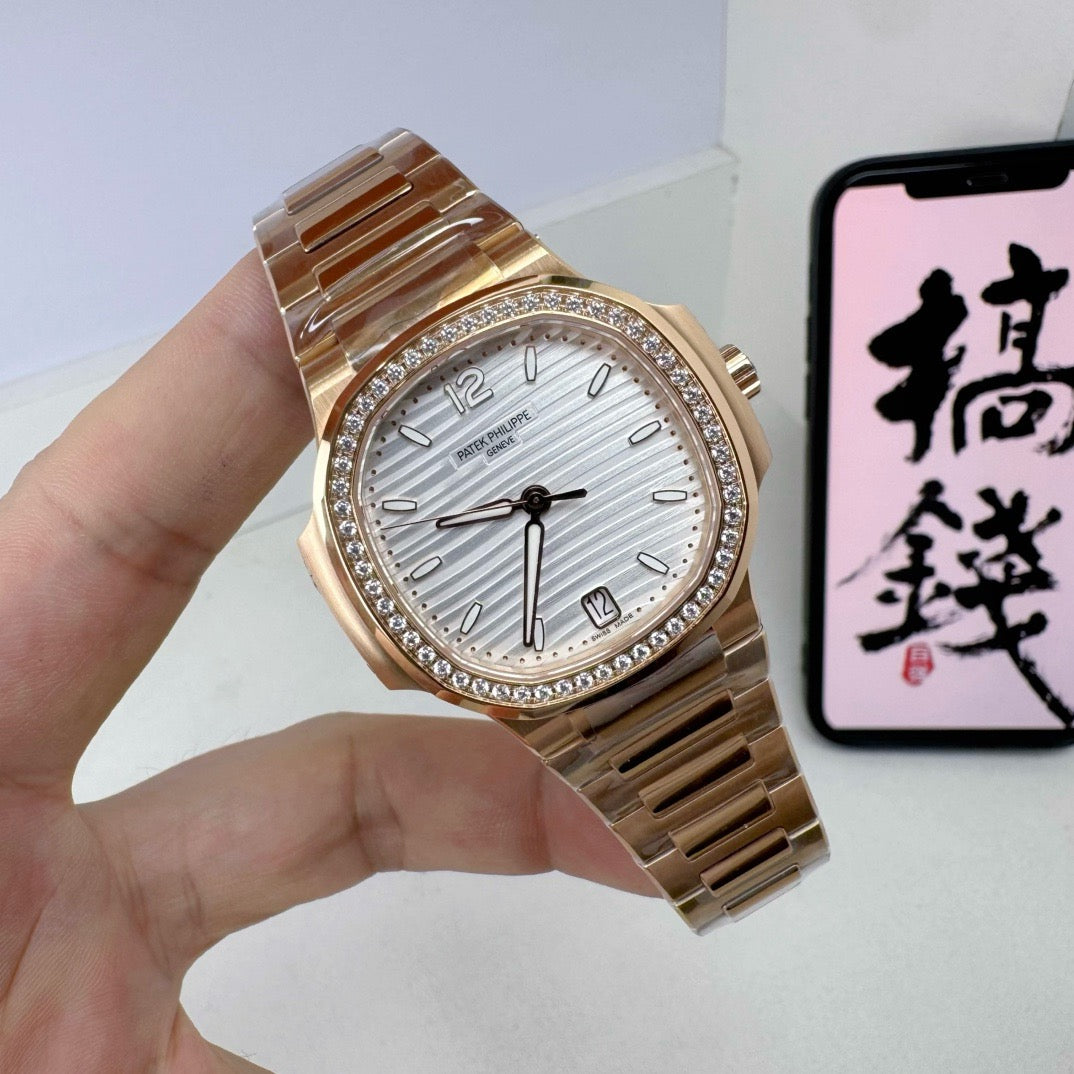 Golden White Watch