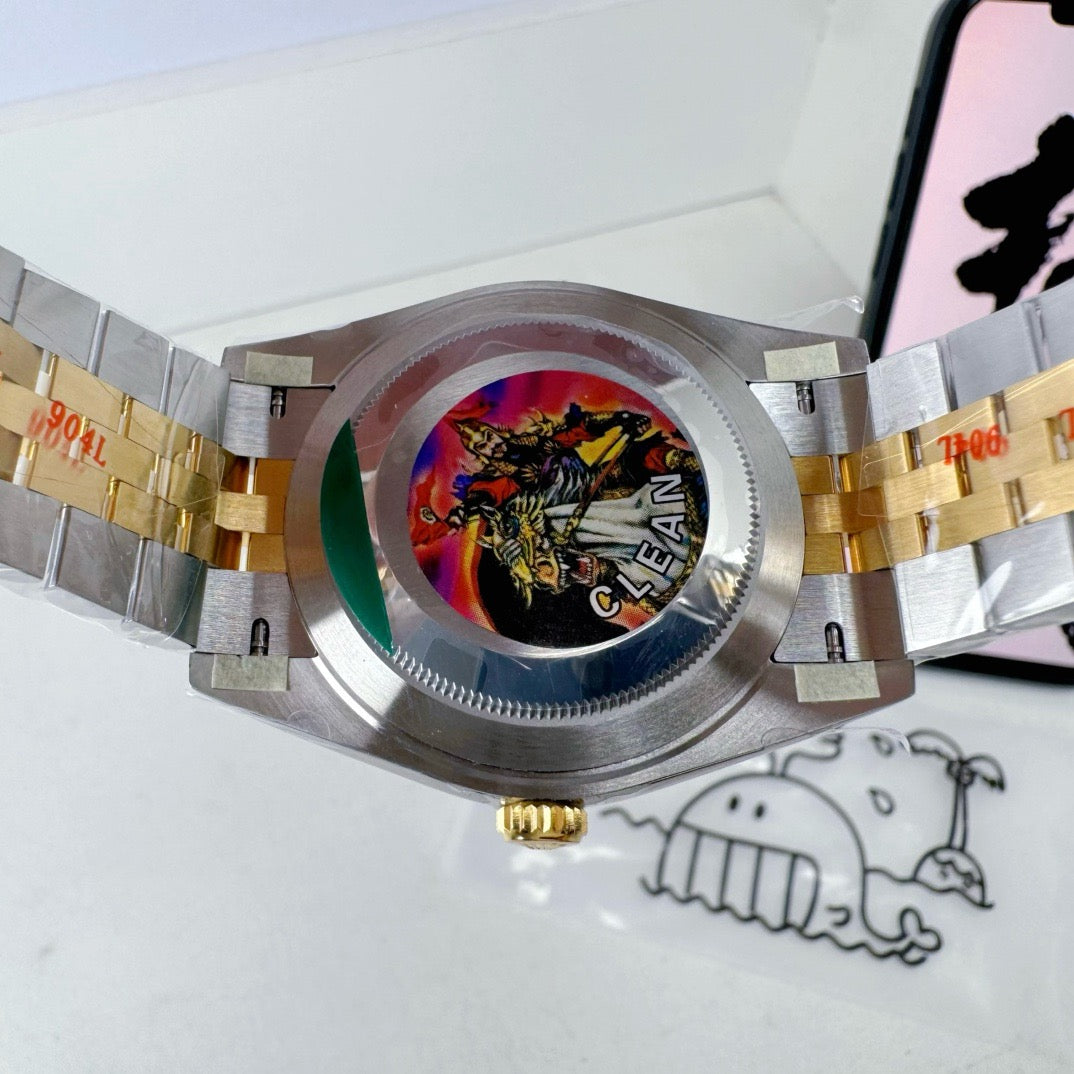 Silver Golden Watch