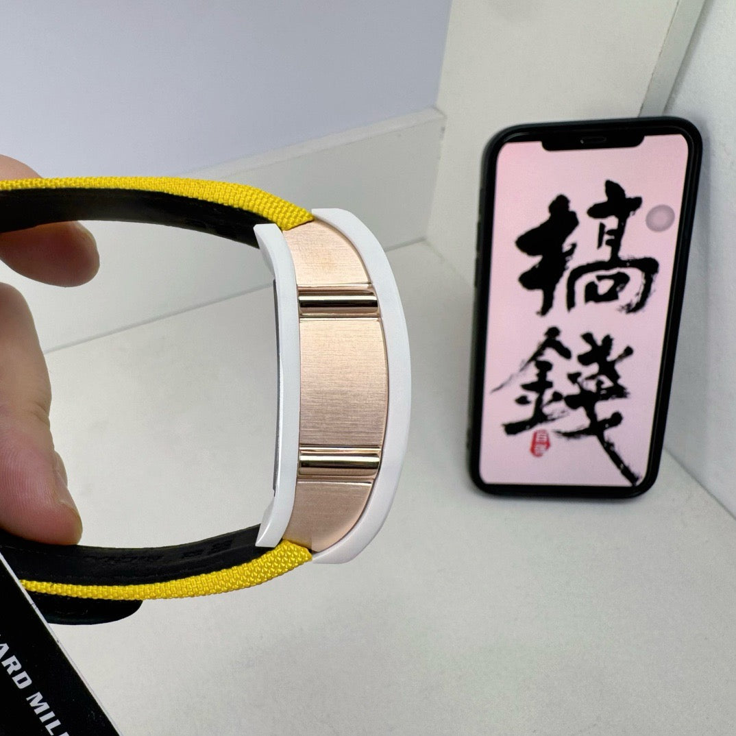 Yellow White Watch