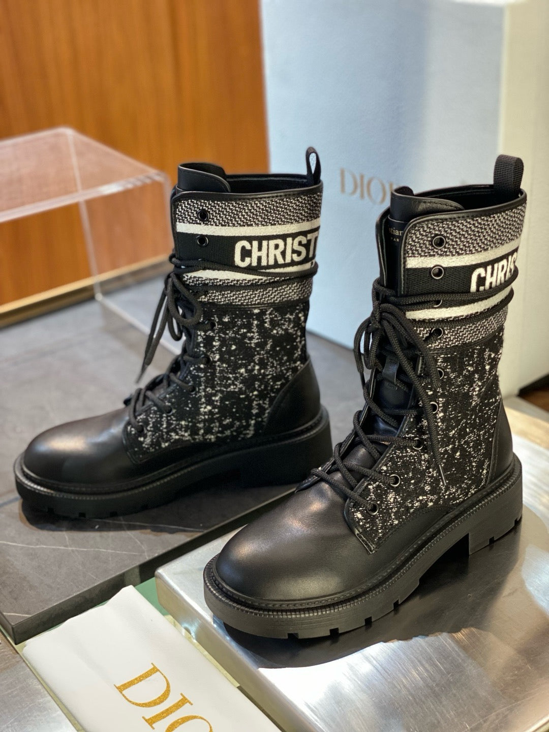 Black and Grey Shoes