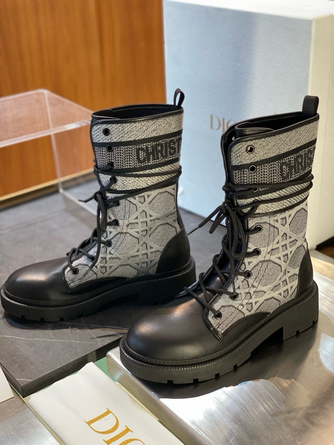 Black and Grey Shoes