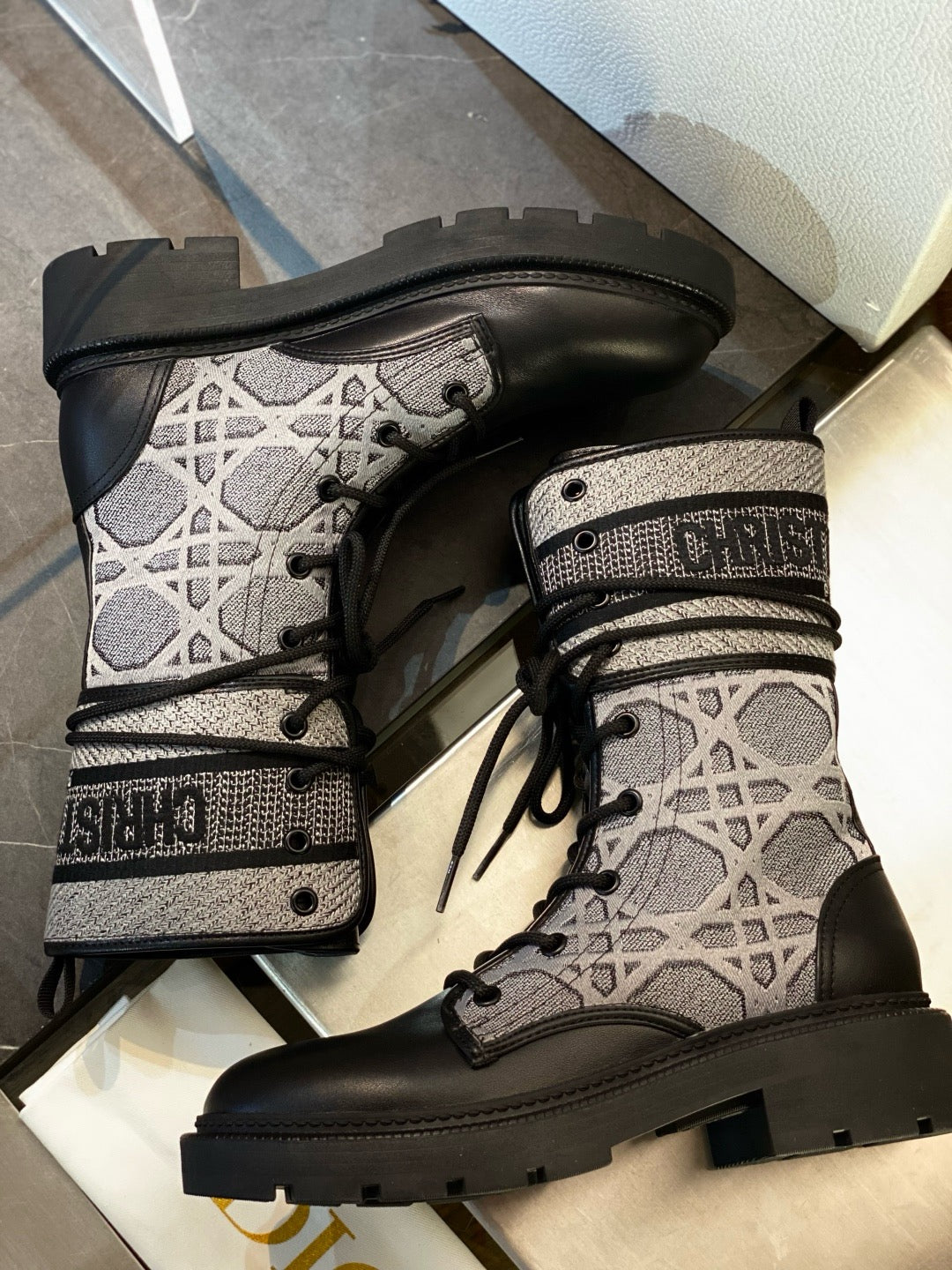 Black and Grey Shoes