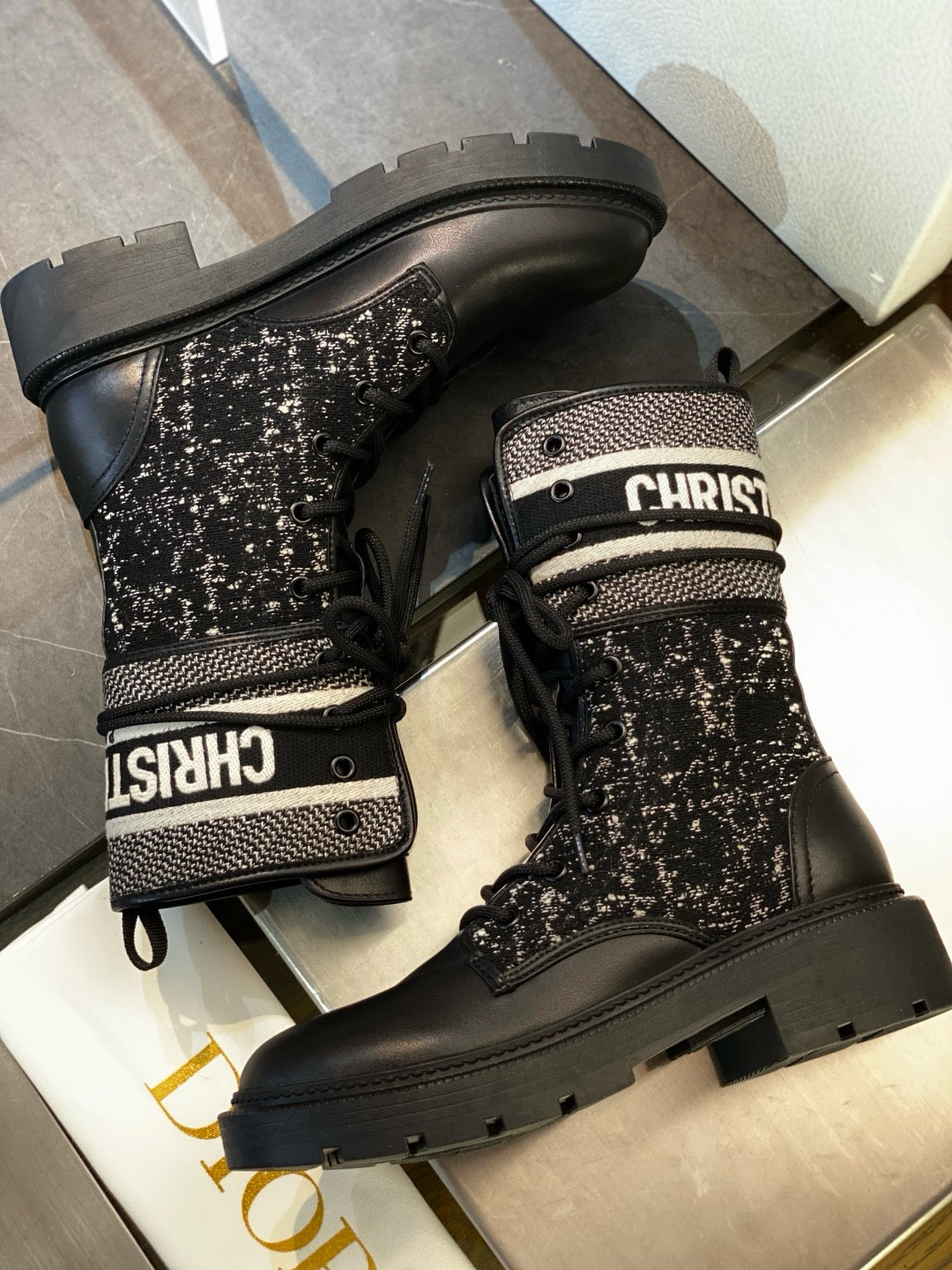 Black and Grey Shoes