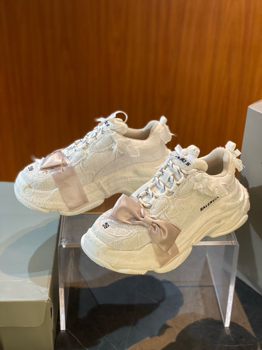 White and Black Shoes