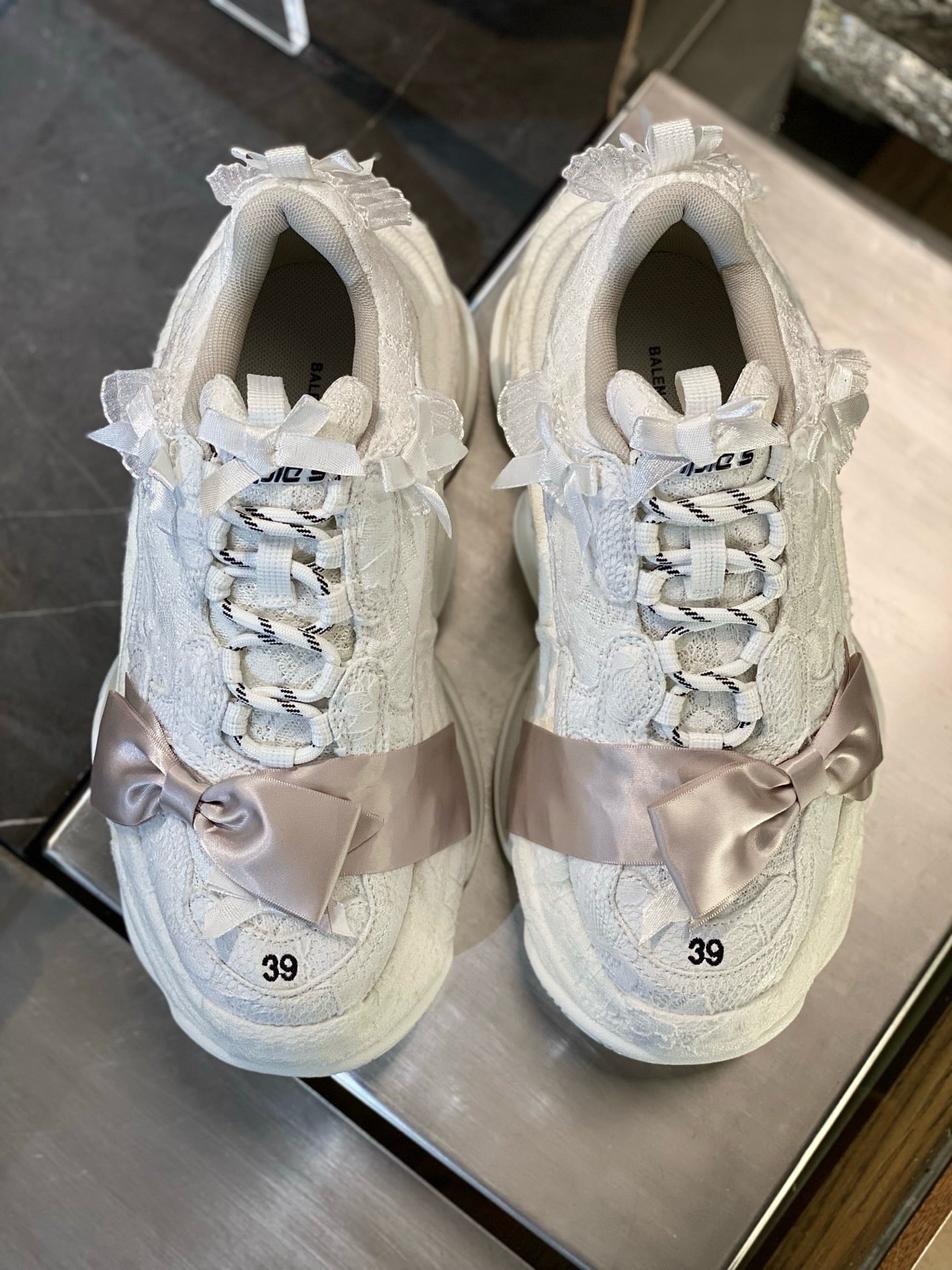 White and Black Shoes