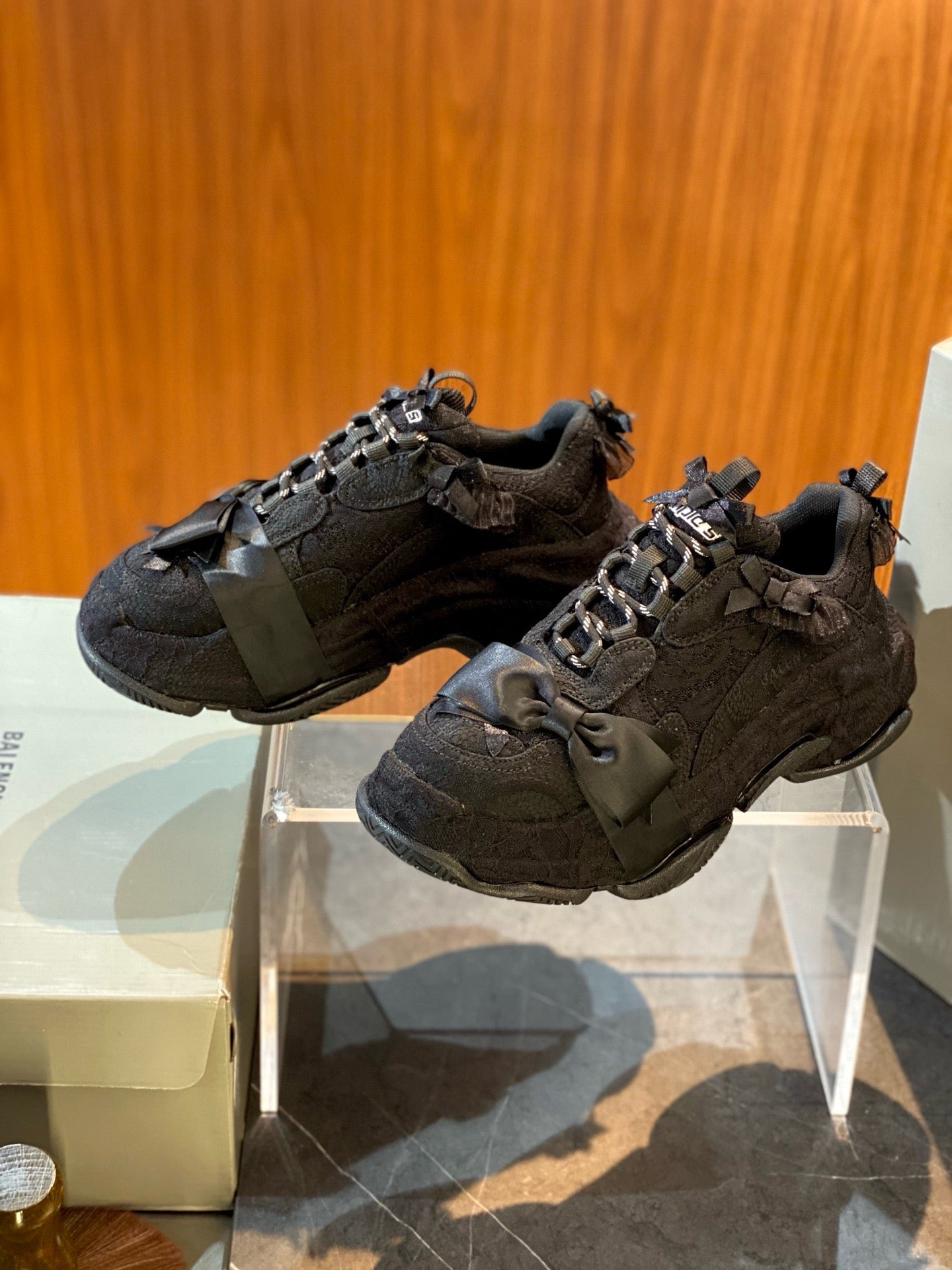 White and Black Shoes