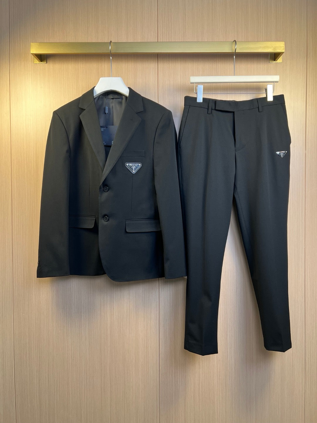 Black Jacket and Pant Suit