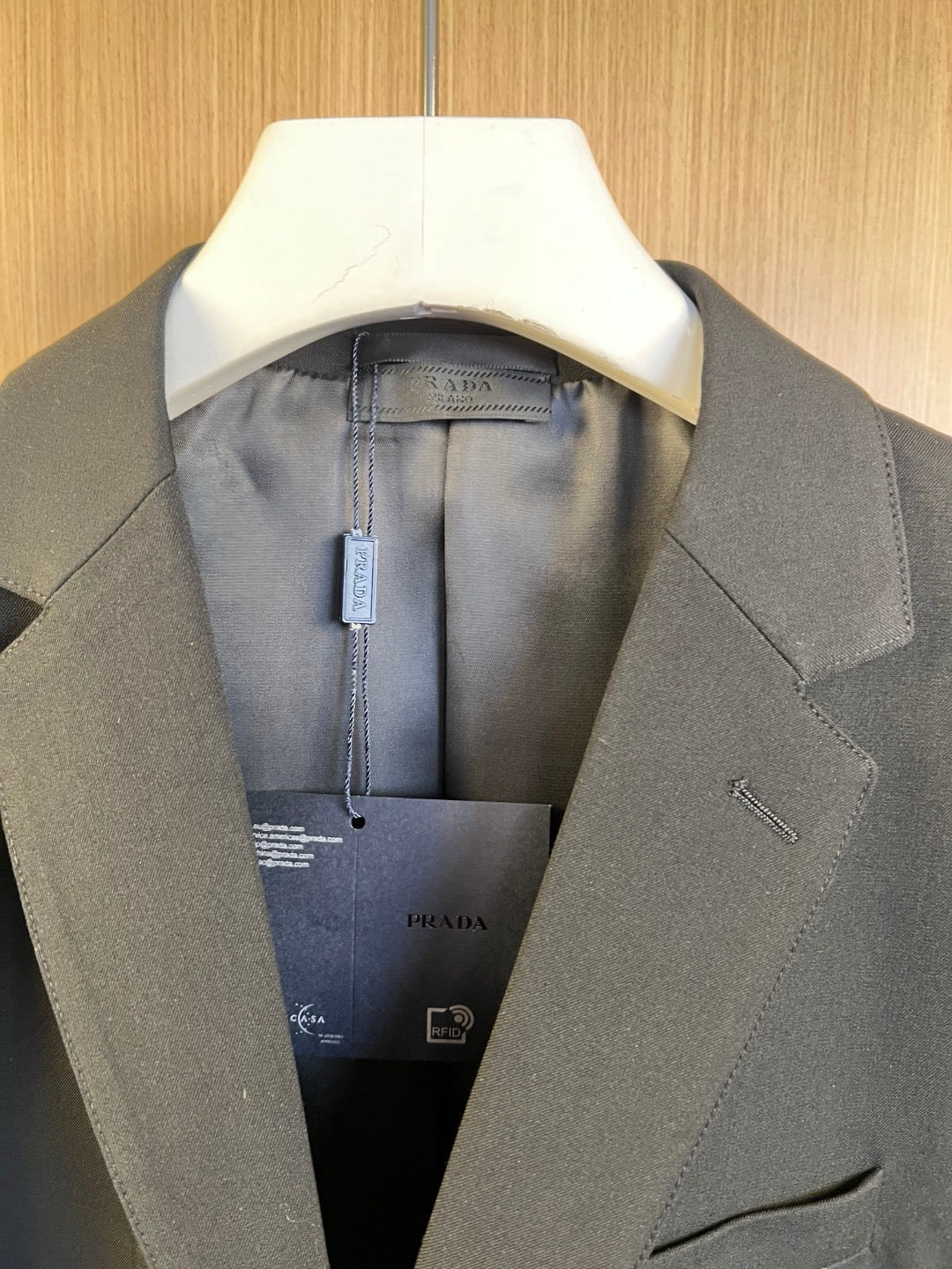 Black Jacket and Pant Suit