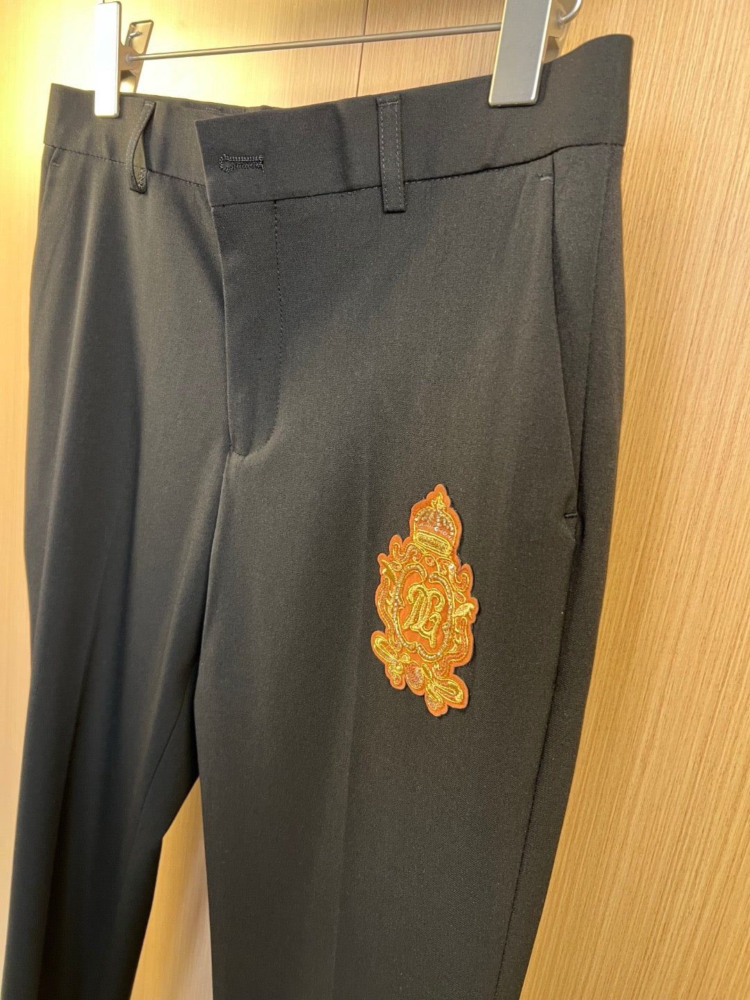 Black Jacket and Pant Suit