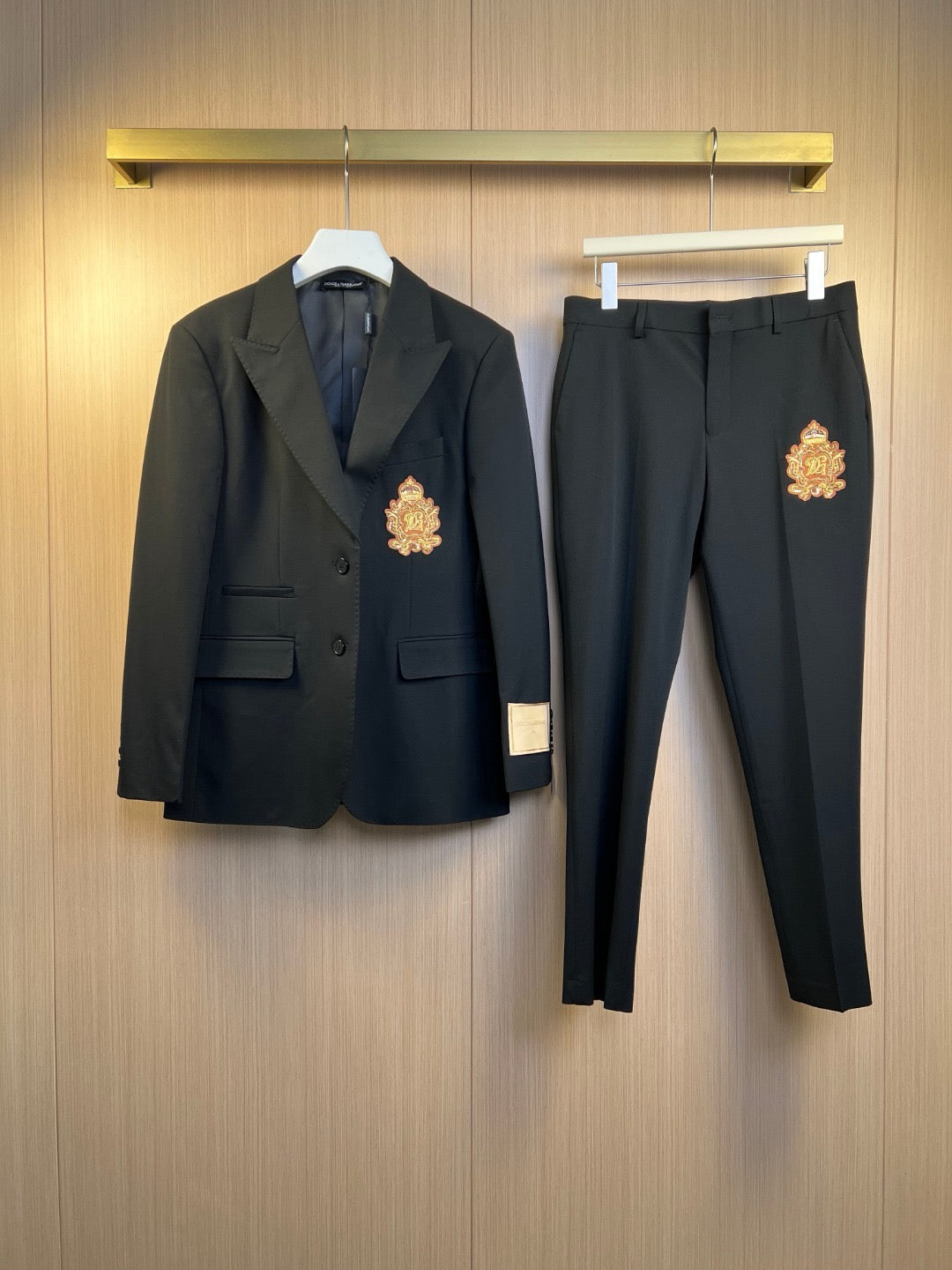 Black Jacket and Pant Suit