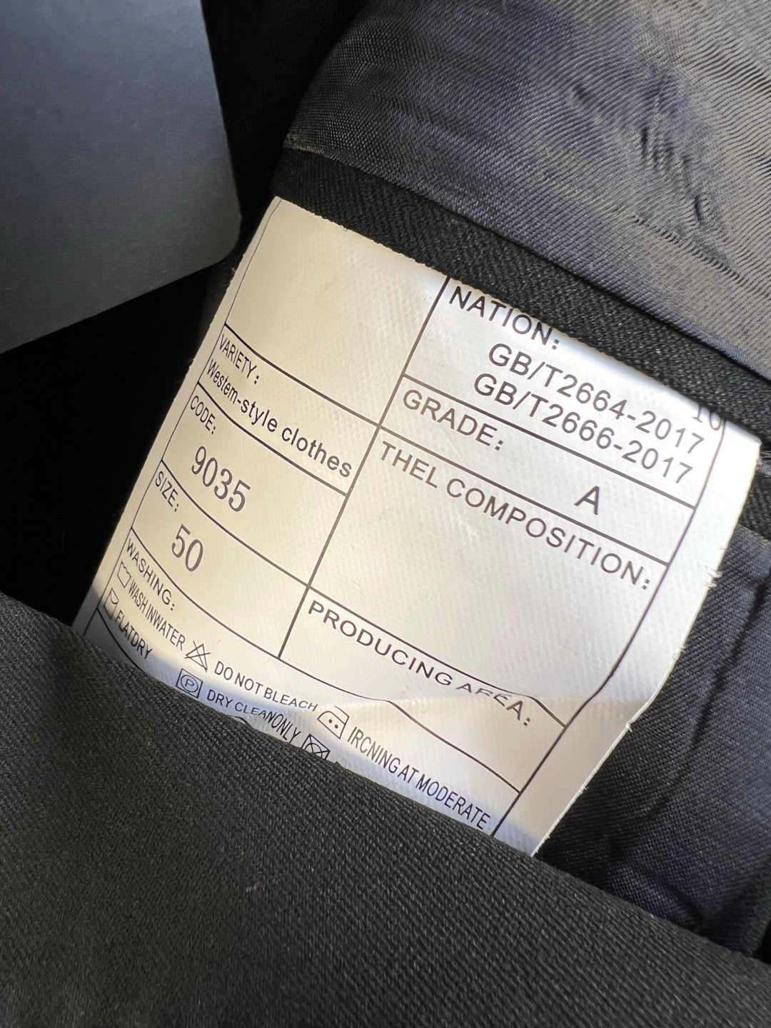 Black Jacket and Pant Suit