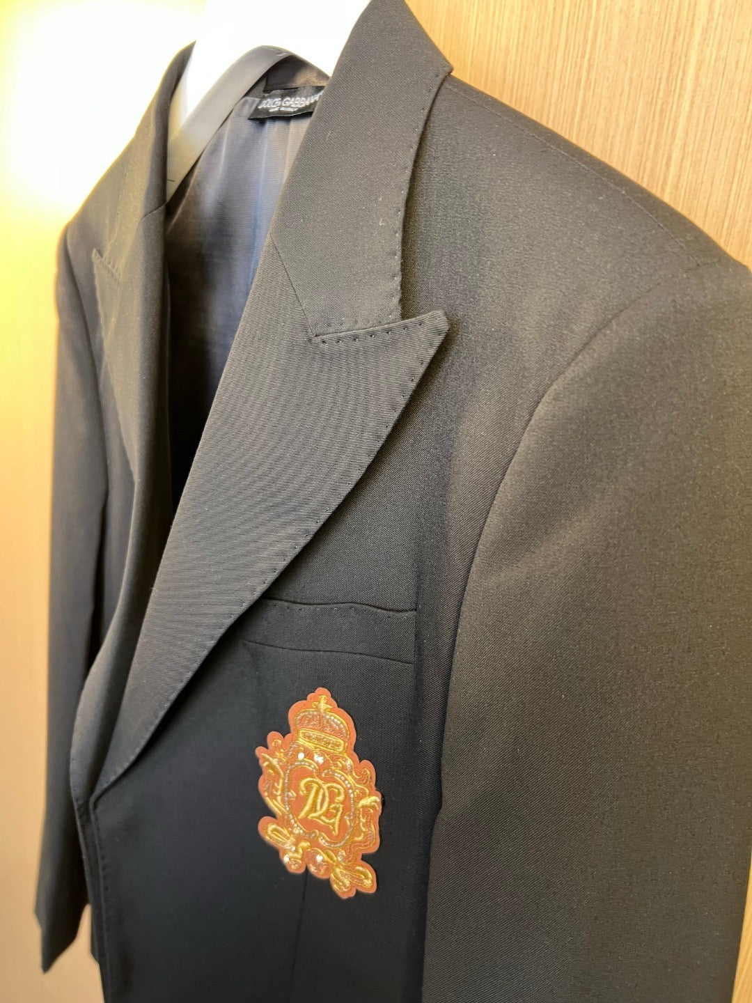 Black Jacket and Pant Suit