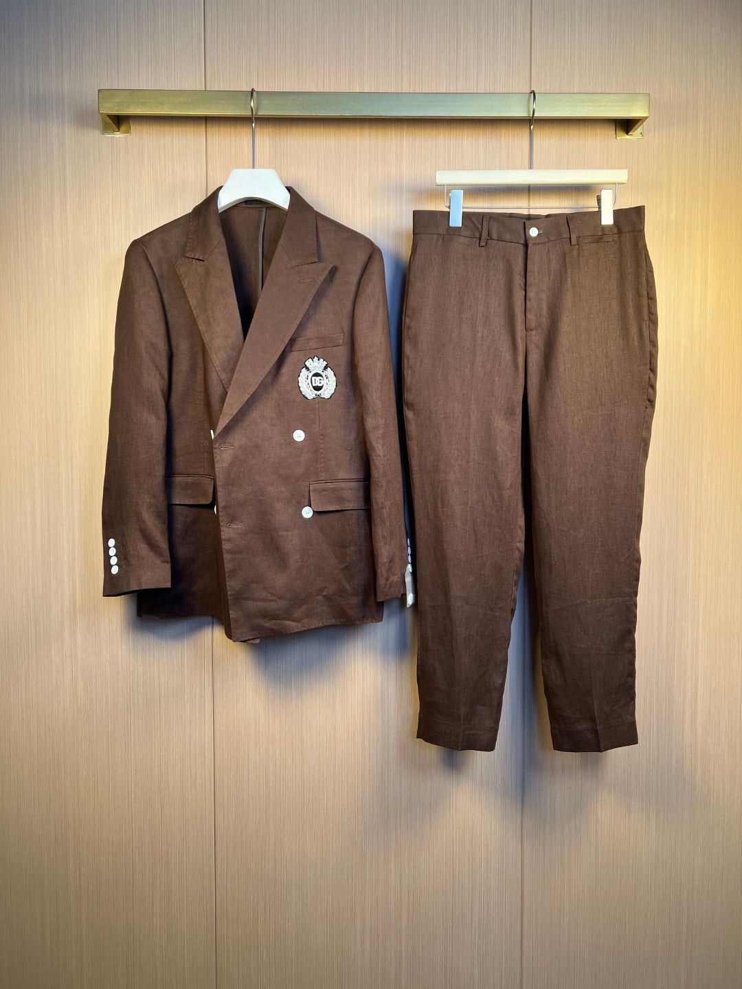 Brown Jacket and Pant Suit