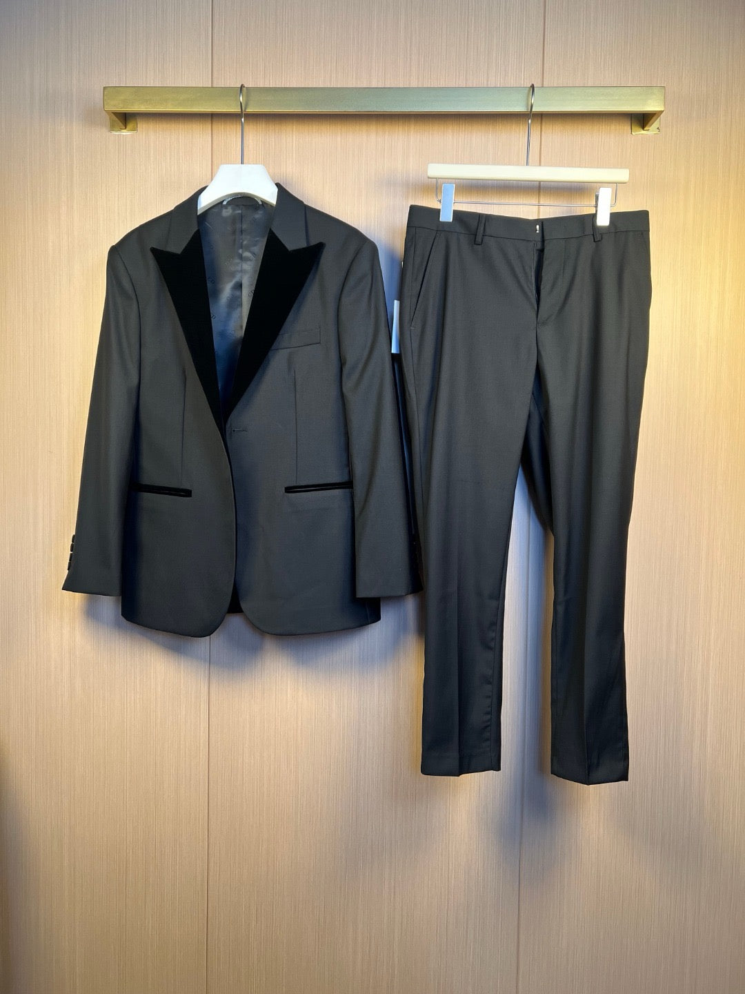 Grey Jacket and Pant Suit
