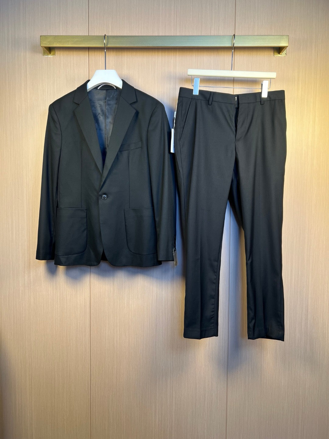 Black Jacket and Pant Suit