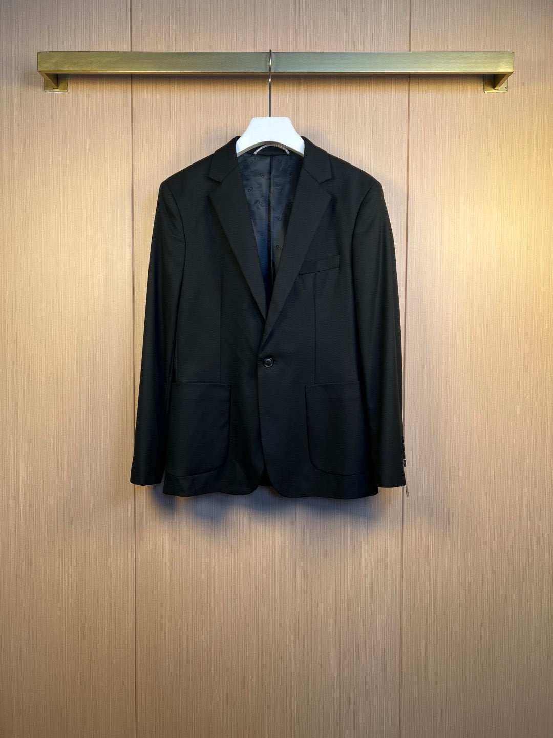 Black Jacket and Pant Suit