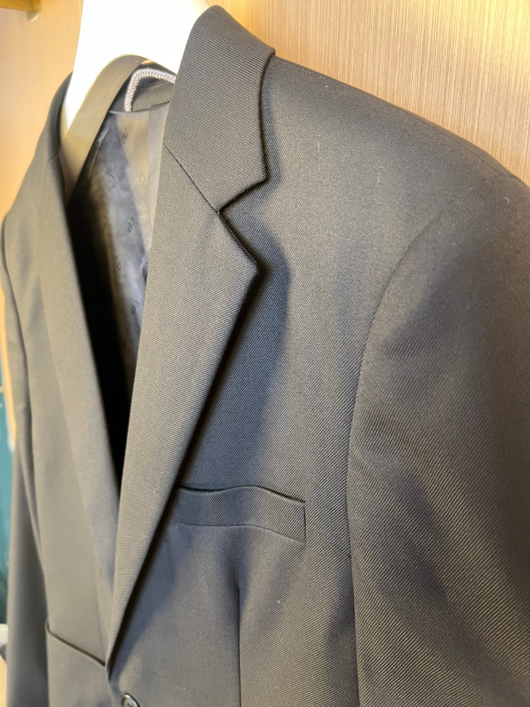 Black Jacket and Pant Suit