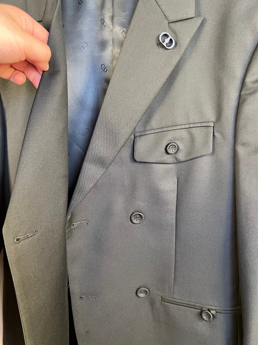 Black Jacket and Pant Suit