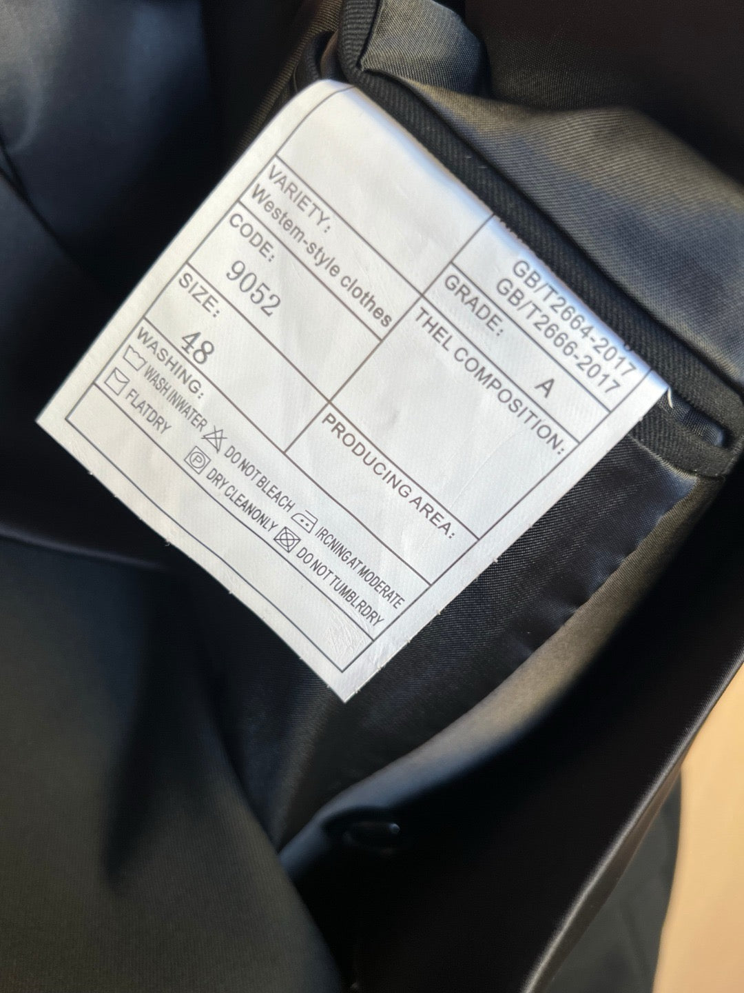 Black Jacket and Pant Suit