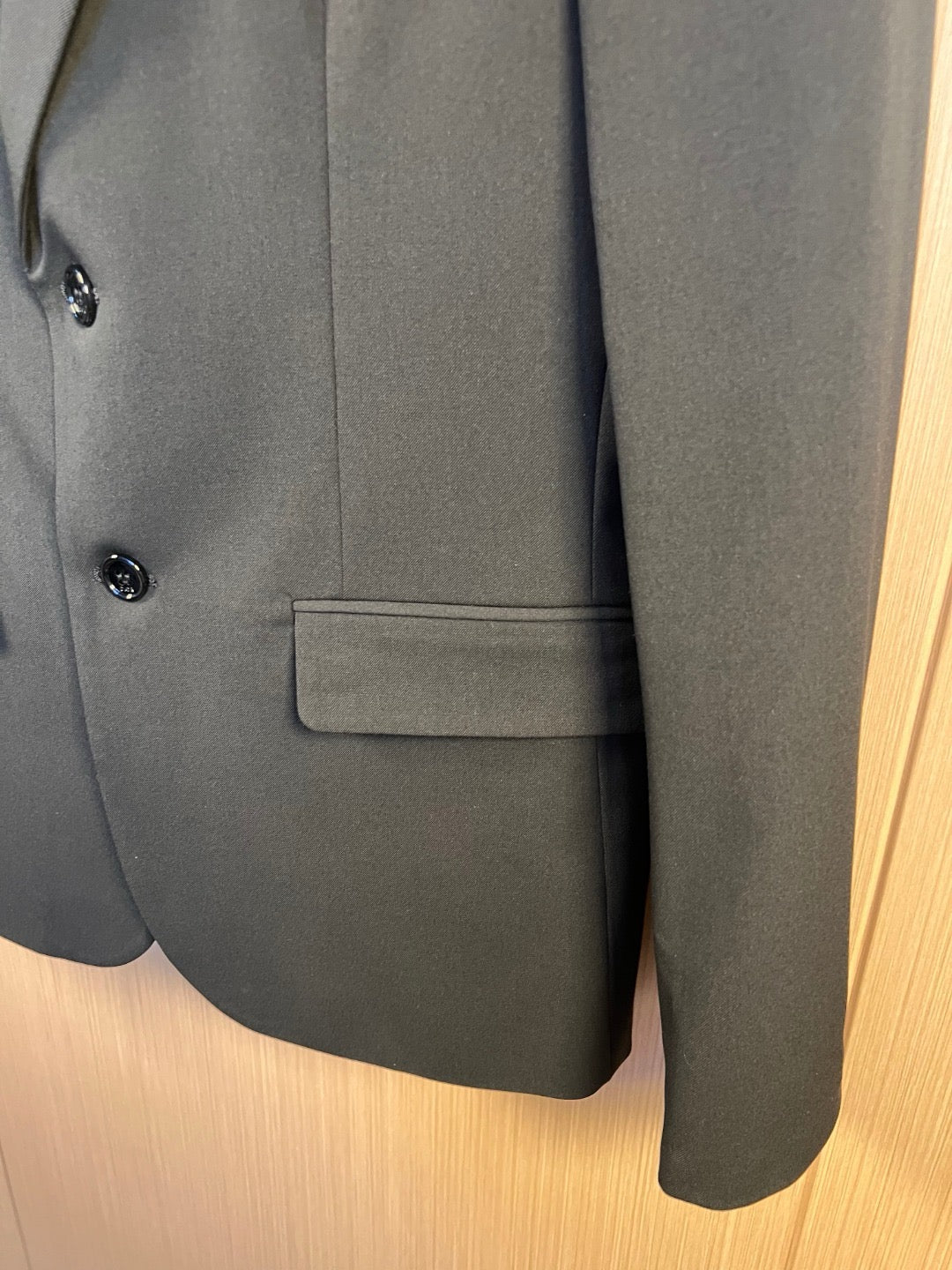 Black Jacket and Pant Suit