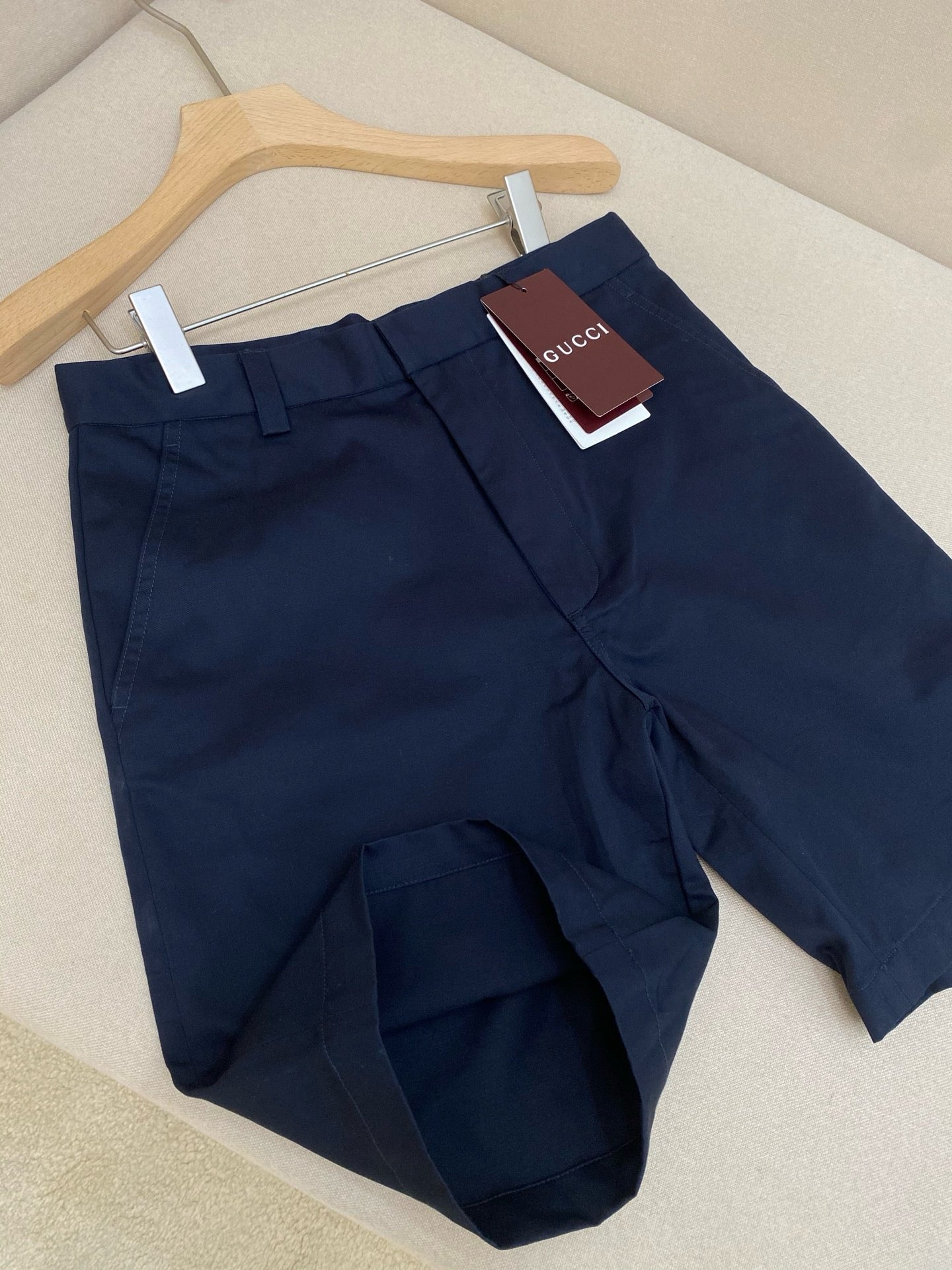 Dark Blue and Geige Short - Size 48 - FashionHype.xyz