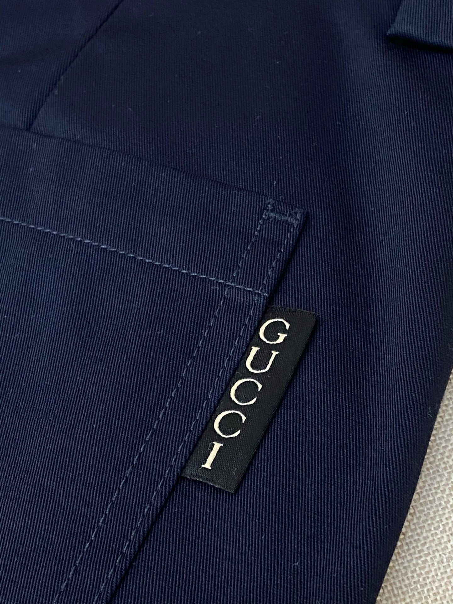 Dark Blue and Geige Short - Size 48 - FashionHype.xyz
