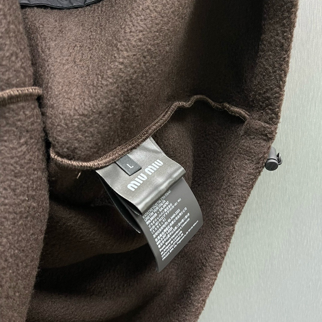 Brown and Dark Blue Jacket - Size L