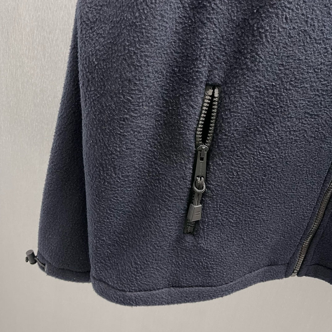 Brown and Dark Blue Jacket - Size L