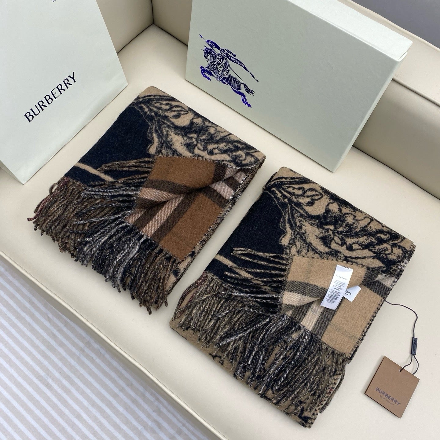 Black Brown Scarf