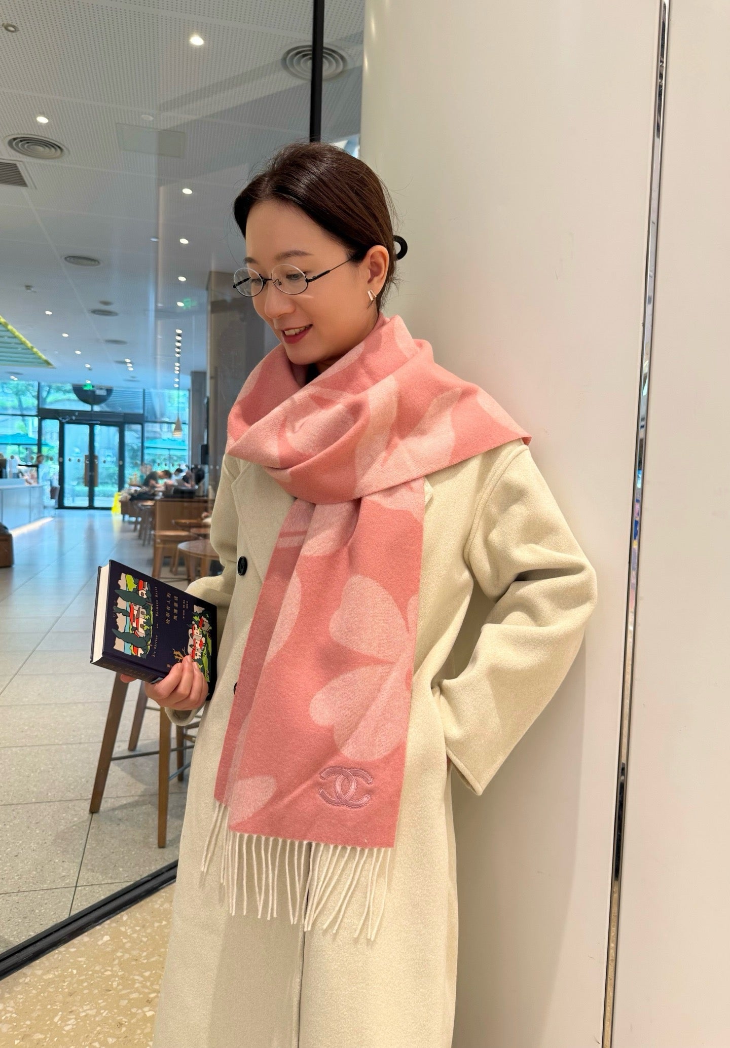 Pink and Blue Scarf