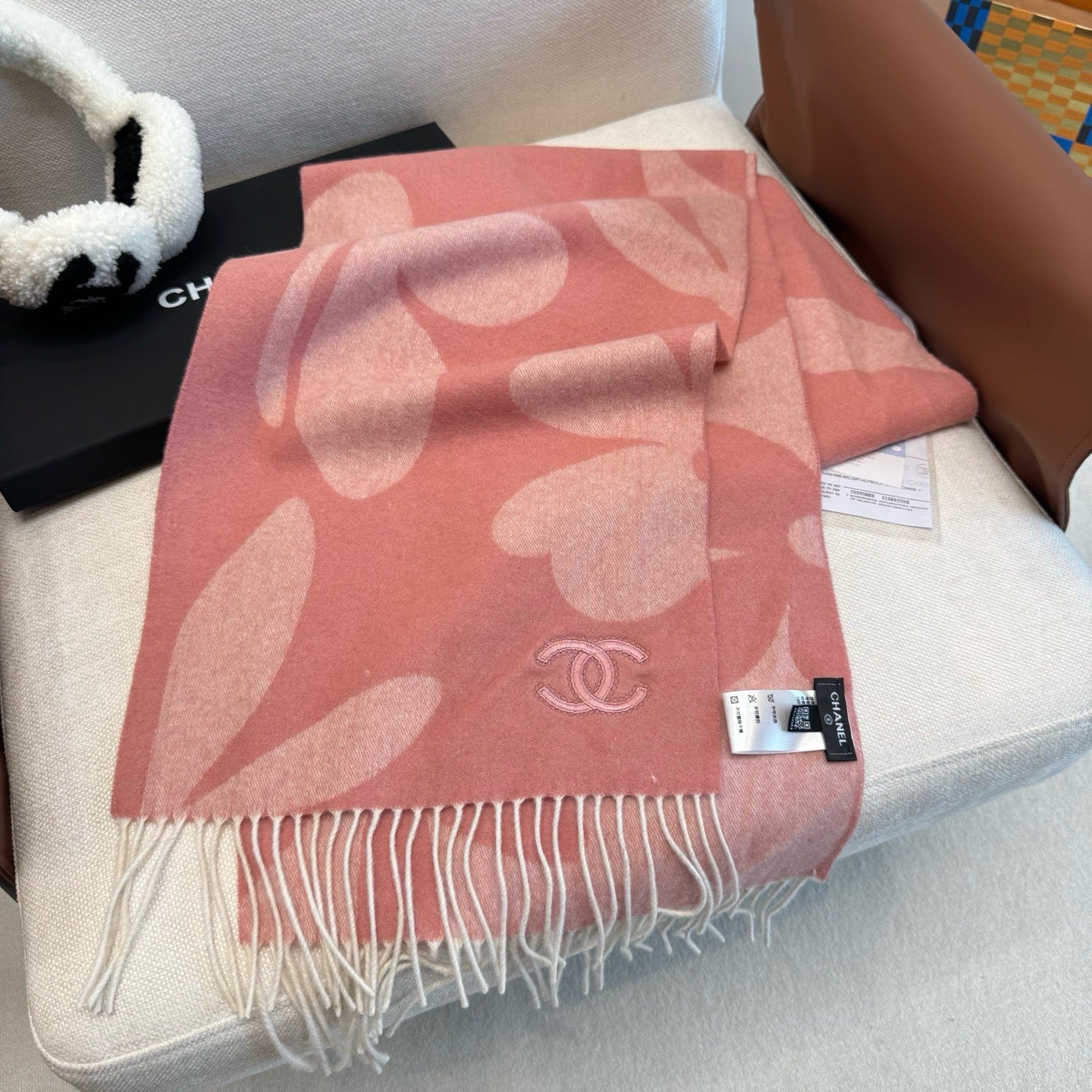 Pink and Blue Scarf