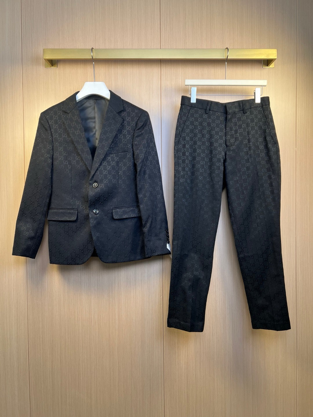 Black Jacket and Pant Suit