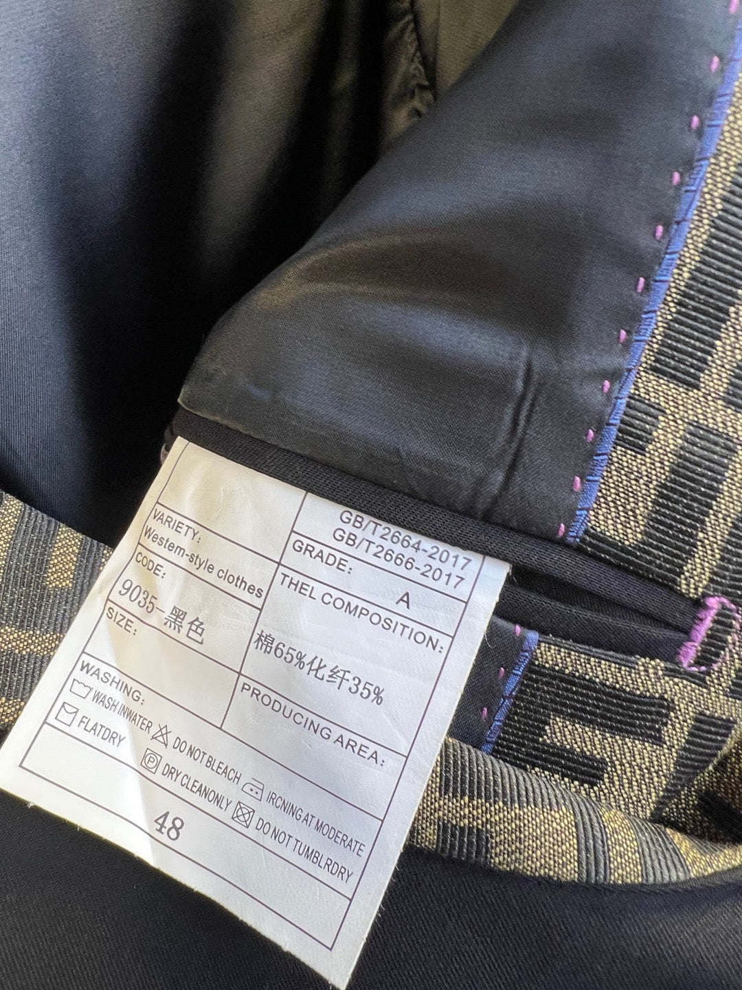 Black Jacket and Pant Suit