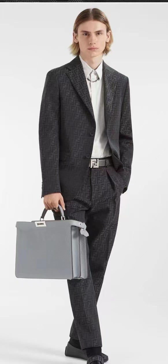 Black Jacket and Pant Suit