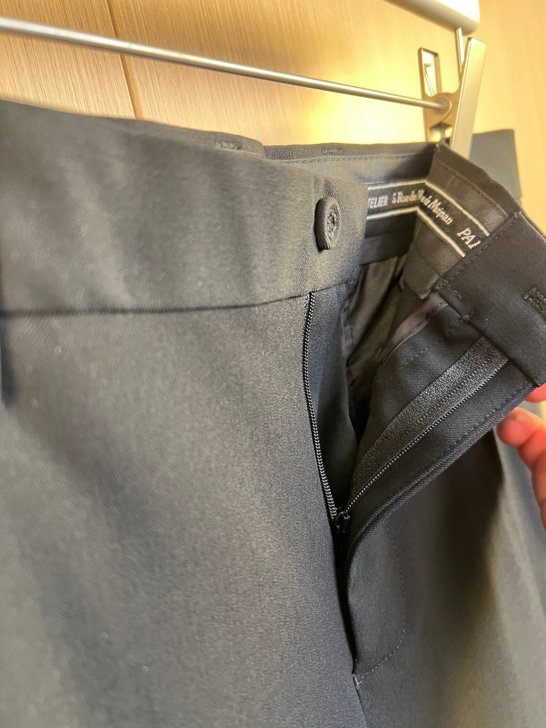 Black Jacket and Pant Suit